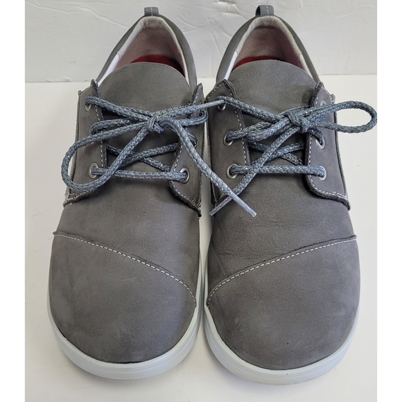 SAS Marnie Sneaker Casual Shoe Gray Suede Snake Print Size Women's Sz 8N EUC - Picture 2 of 14